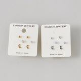 ciite' シーテ ピアス(両耳用) 【 金属アレルギー対応 】 3set pierce / ピアス3セット サージカルステンレス (両耳用) シルバー FREE