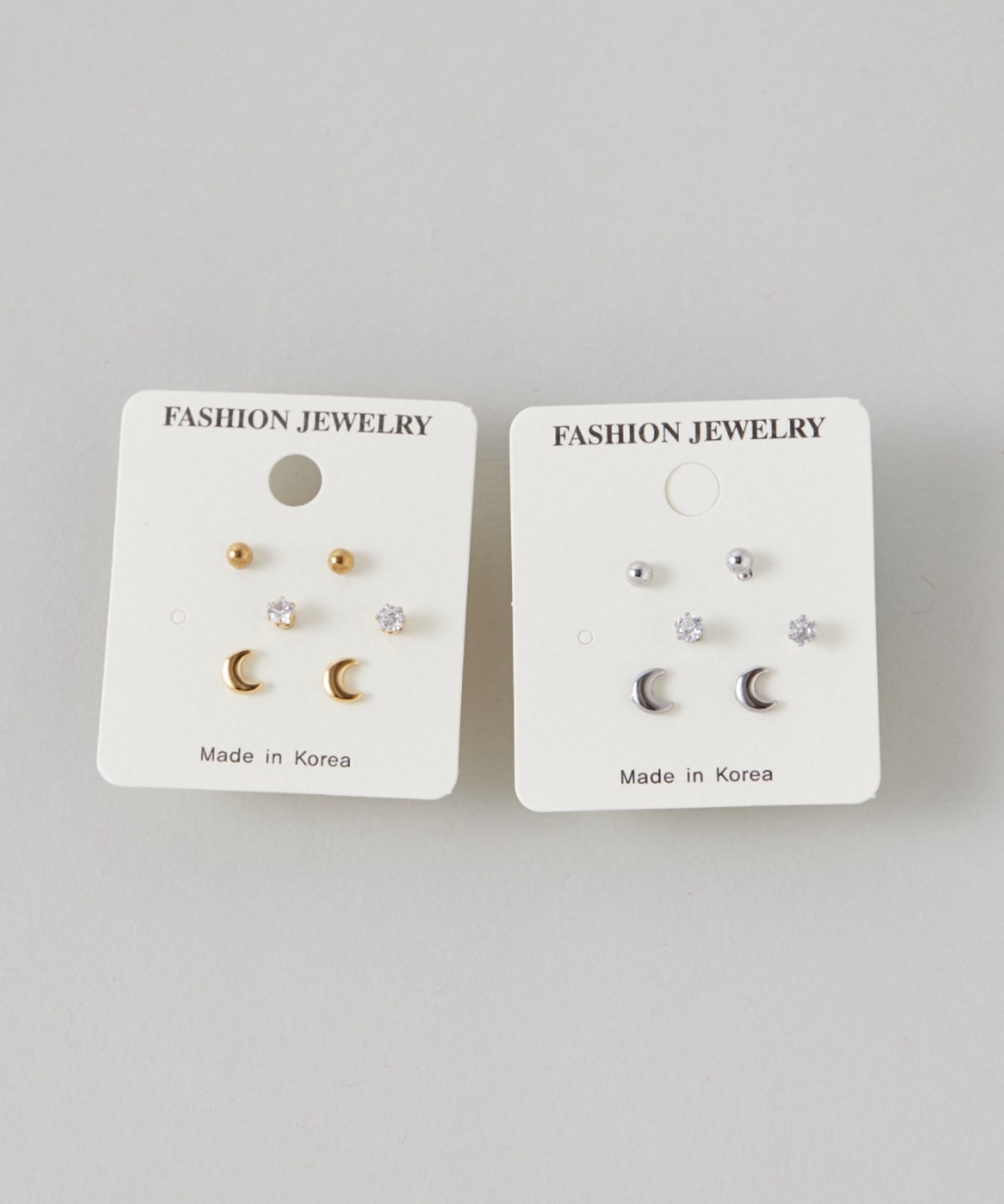 ciite' シーテ ピアス(両耳用) 【 金属アレルギー対応 】 3set pierce / ピアス3セット サージカルステンレス (両耳用) シルバー FREE