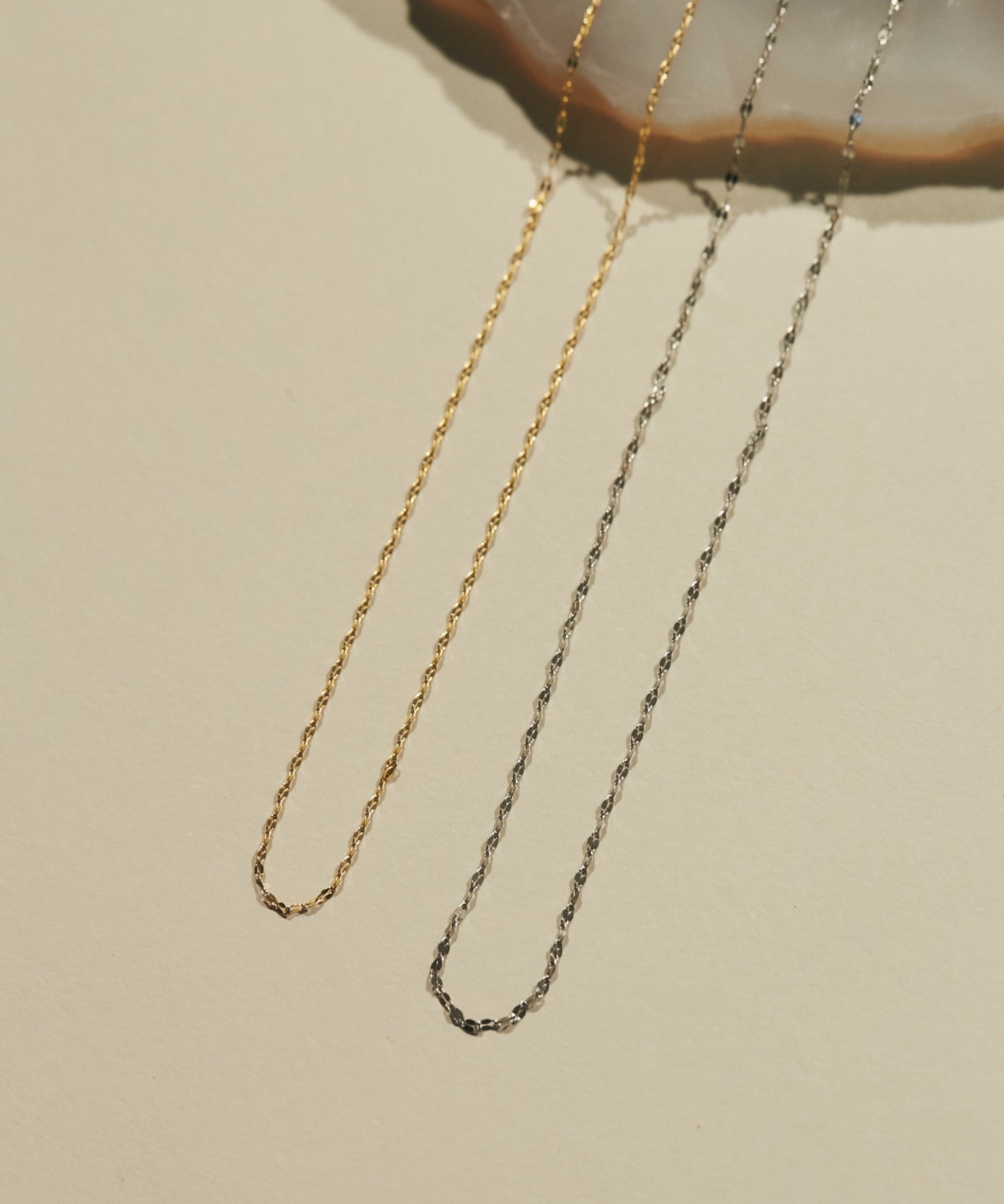 ciite' シーテ ネックレス 【 金属アレルギー対応 】 グリッターチェーンネックレス サージカルステンレス