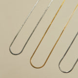 ciite' シーテ ネックレス 【 金属アレルギー対応 】 4mm スネークチェーンネックレス サージカルステンレス