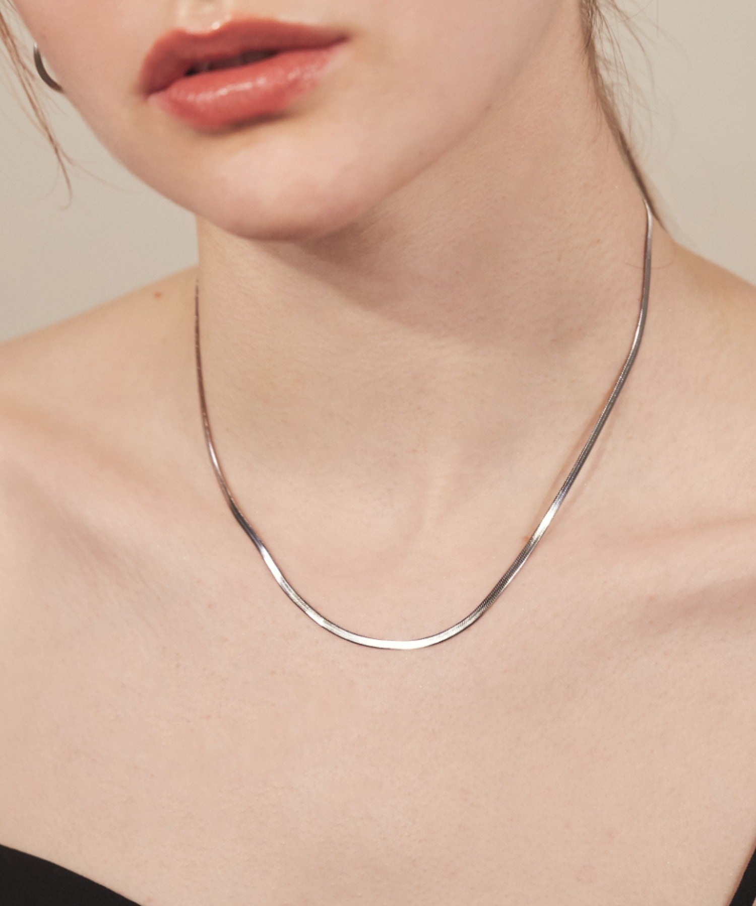 ciite' シーテ ネックレス 【 金属アレルギー対応 】 2.5mm スネークチェーンネックレス サージカルステンレス