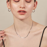 ciite' シーテ ネックレス 【 金属アレルギー対応 】 2.5mm スネークチェーンネックレス サージカルステンレス