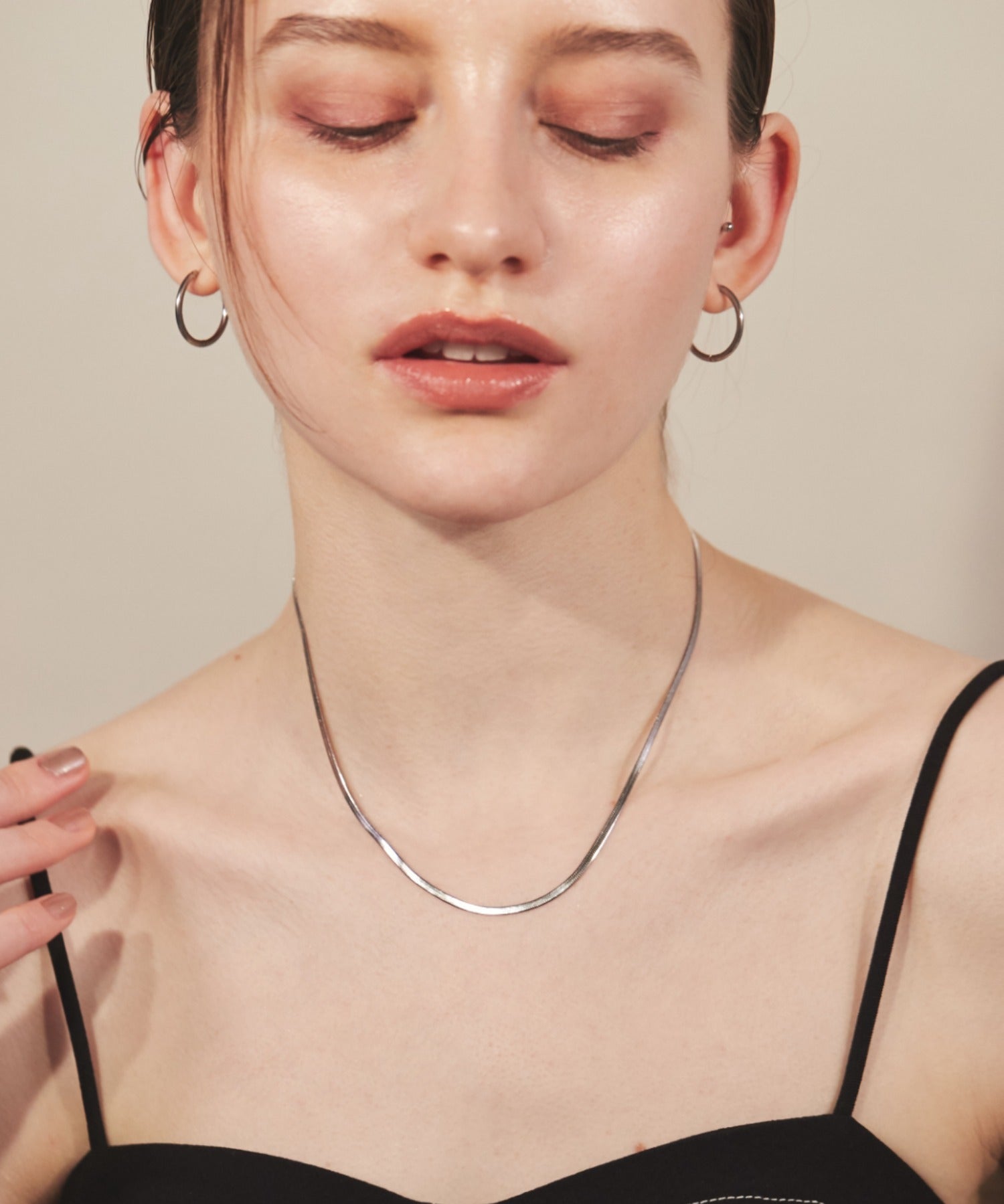 ciite' シーテ ネックレス 【 金属アレルギー対応 】 2.5mm スネークチェーンネックレス サージカルステンレス
