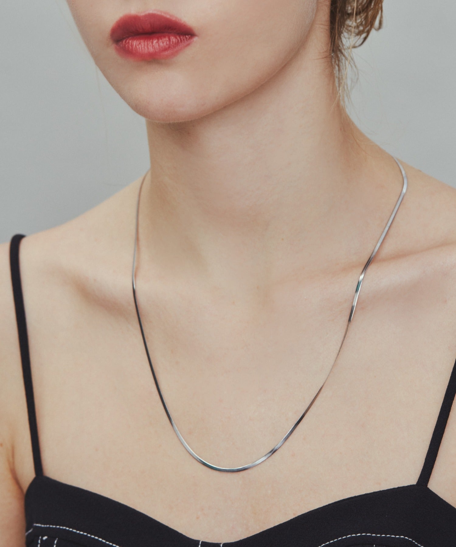 ciite' シーテ ネックレス 【 金属アレルギー対応 】 2mm スネークネックレス サージカルステンレス 56~61cm