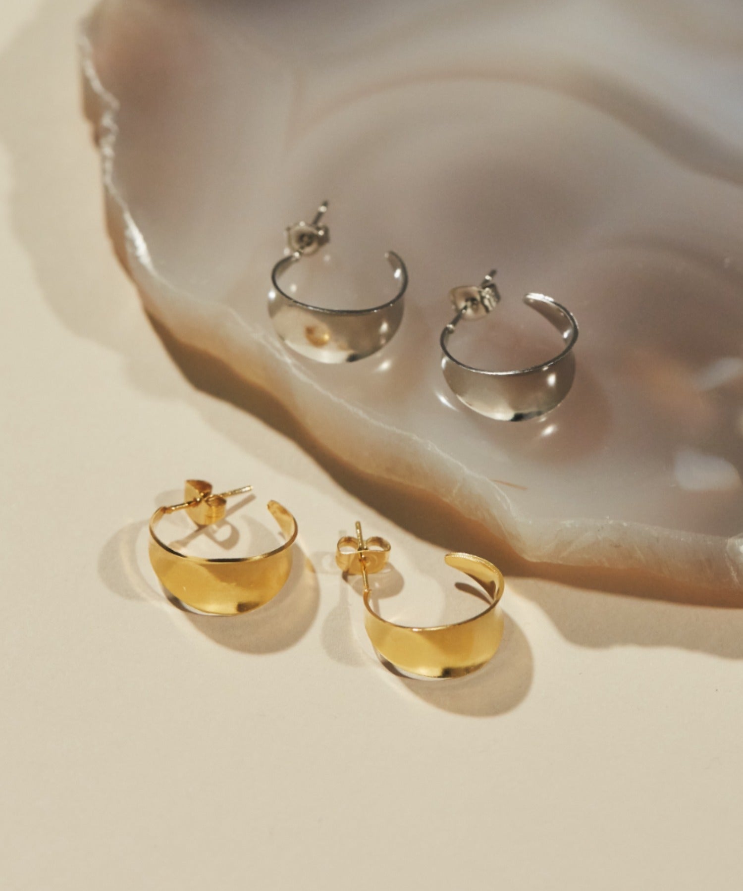 ciite' シーテ ピアス(両耳用) 【 金属アレルギー対応 】 モチーフフープピアス サージカルステンレス (両耳用)