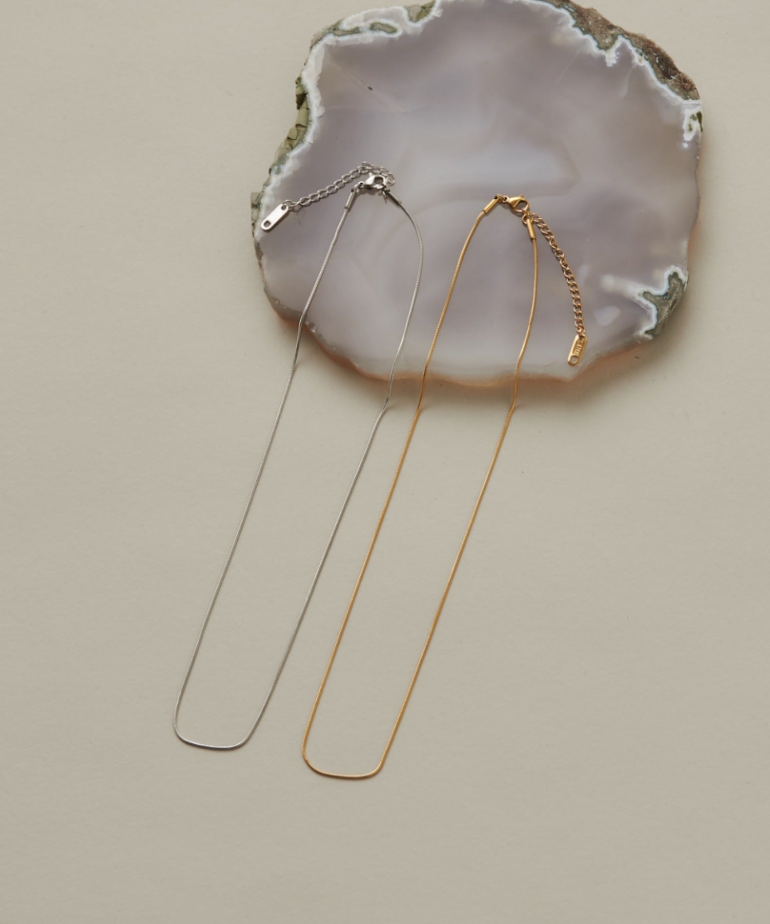 ciite' シーテ ネックレス 【 金属アレルギー対応 】 1mm シンプルスネークネックレス サージカルステンレス