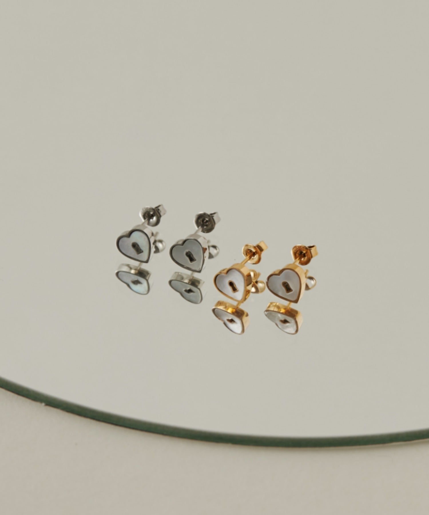 ciite' シーテ ピアス(両耳用) 【 金属アレルギー対応 】 ハートデザインピアス サージカルステンレス (両耳用)