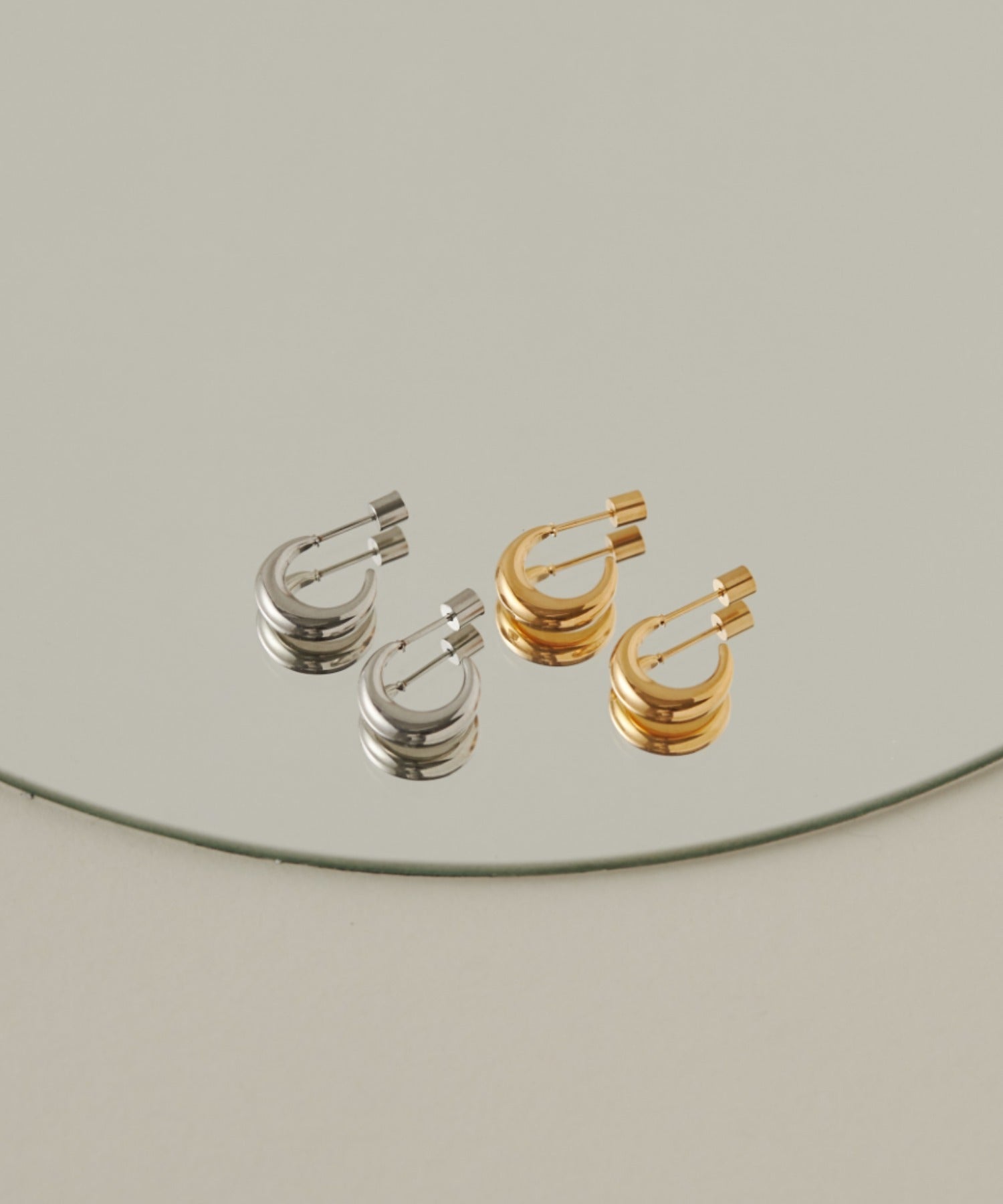 ciite' シーテ ピアス(両耳用) 【 金属アレルギー対応 】 シンプルピアス サージカルステンレス (両耳用)
