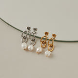 ciite' シーテ ピアス(両耳用) 【 金属アレルギー対応 】 モチーフ淡水パールピアス サージカルステンレス (両耳用)