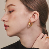 ciite' シーテ ピアス(両耳用) 【 金属アレルギー対応 】 シンプルフープピアス サージカルステンレス (両耳用) ゴールド FREE