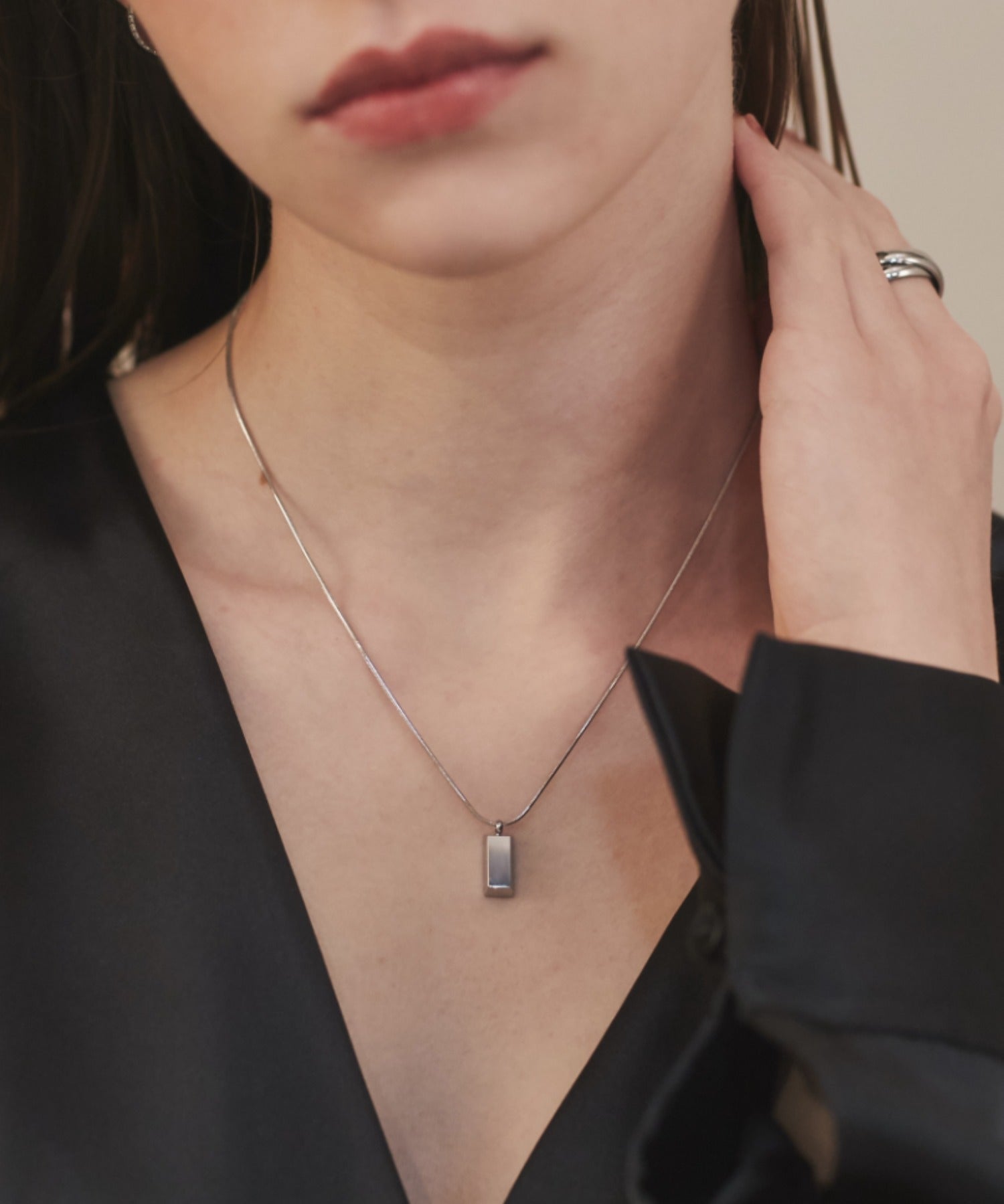 ciite' シーテ ネックレス 【 金属アレルギー対応 】 プレートモチーフネックレス サージカルステンレス