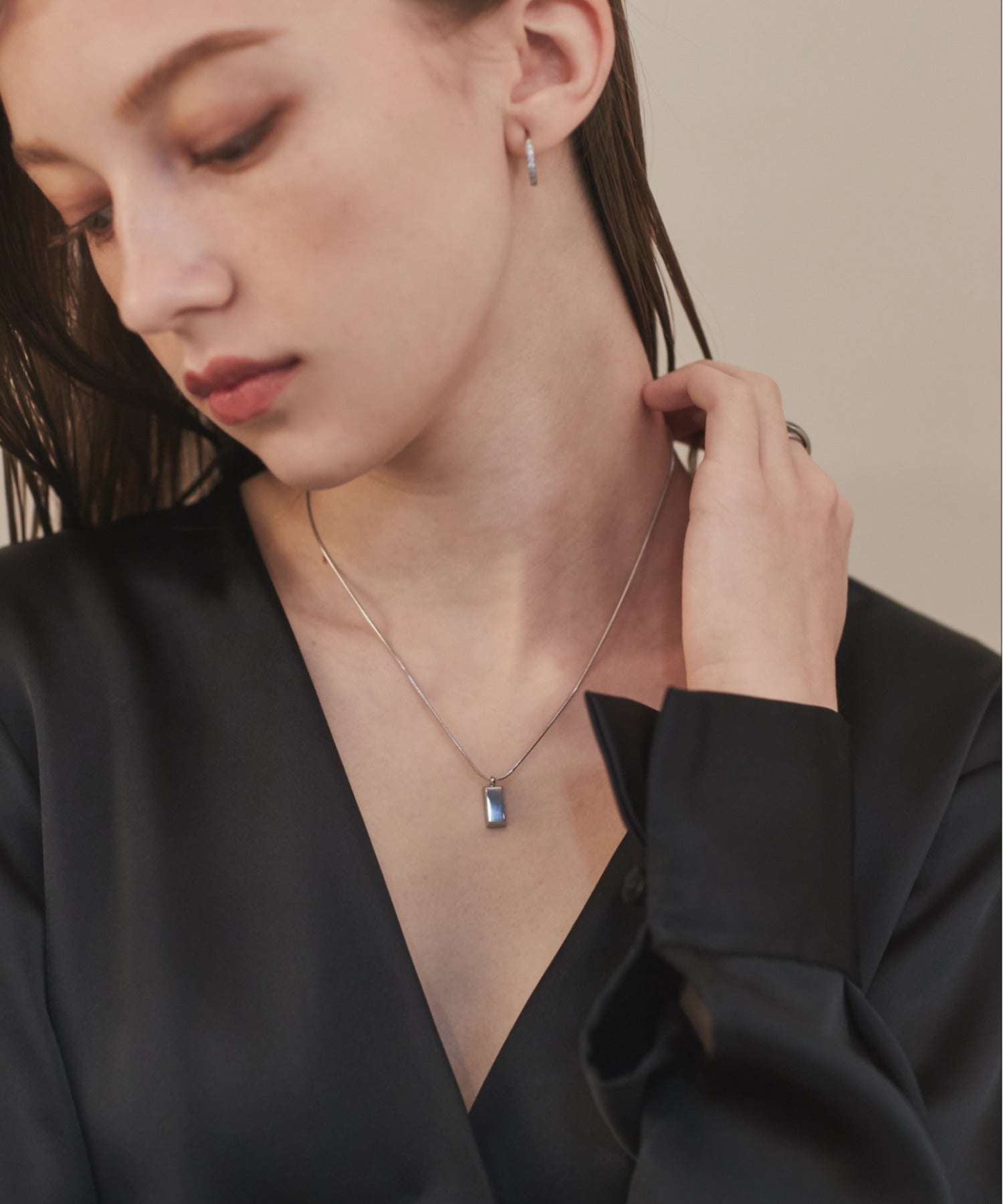 ciite' シーテ ネックレス 【 金属アレルギー対応 】 プレートモチーフネックレス サージカルステンレス