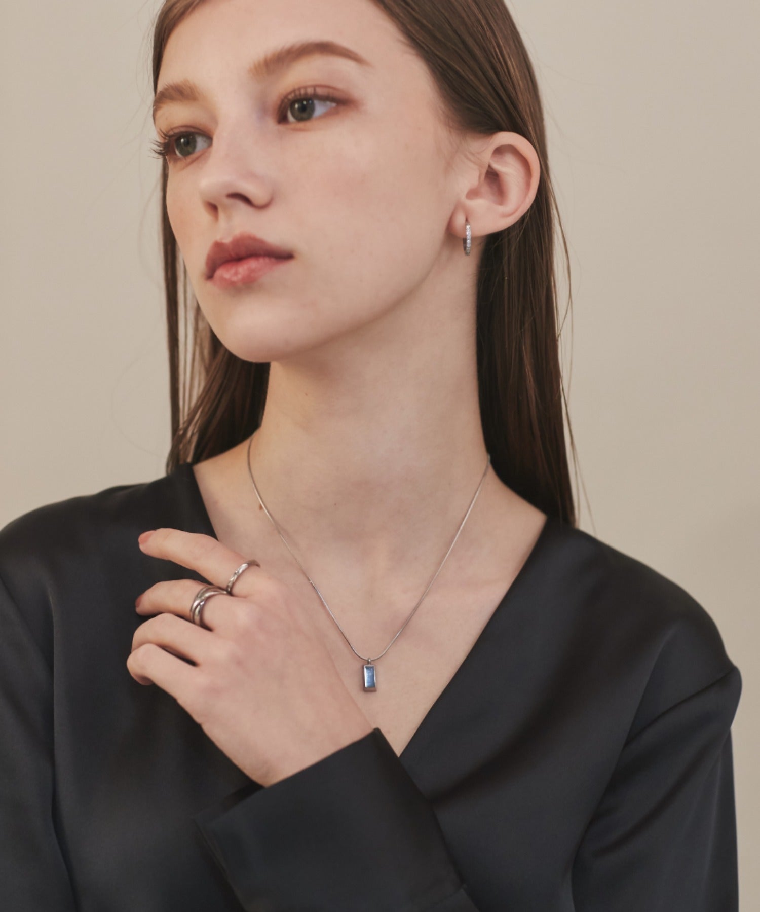ciite' シーテ ネックレス 【 金属アレルギー対応 】 プレートモチーフネックレス サージカルステンレス