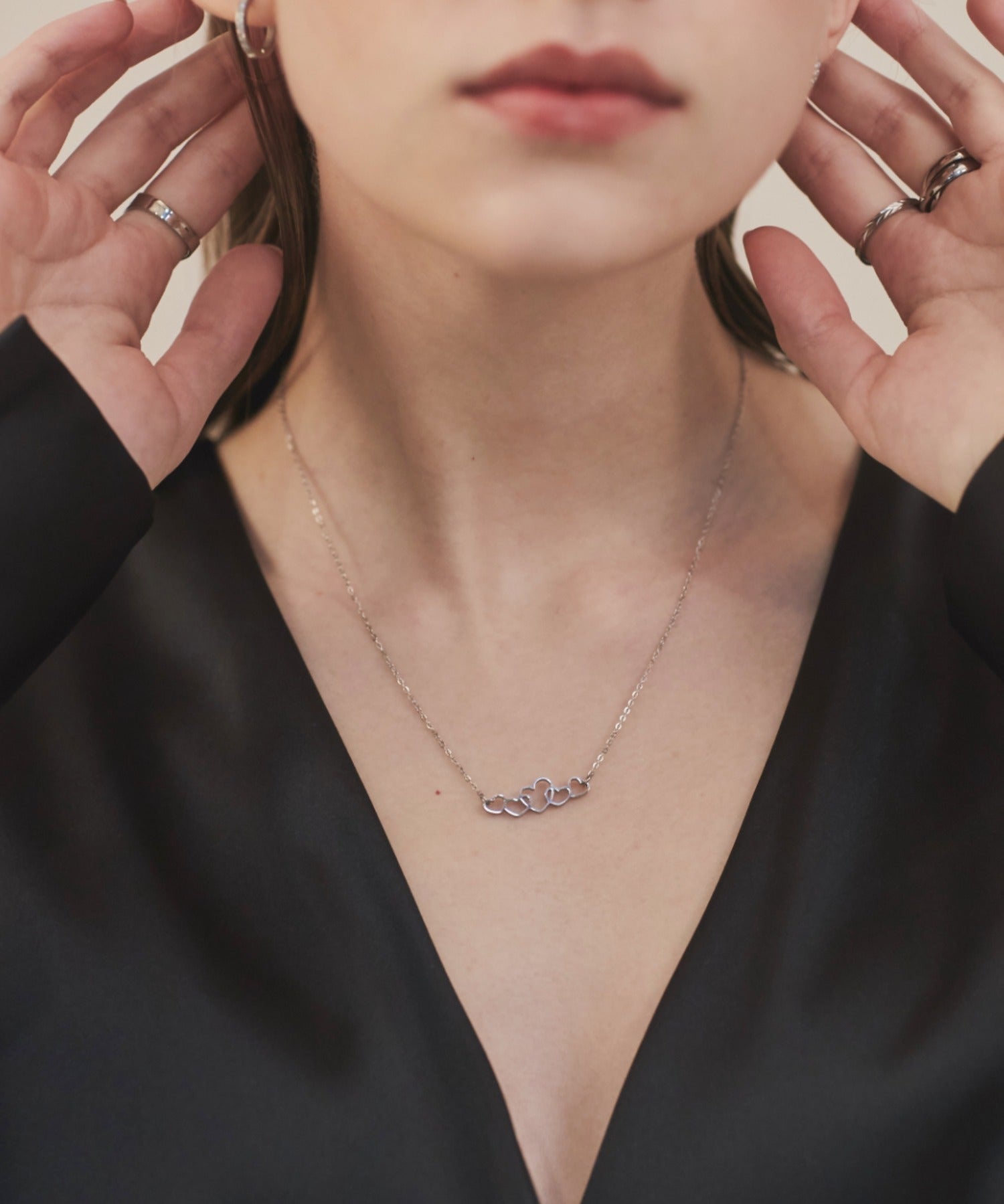 ciite' シーテ ネックレス 【 金属アレルギー対応 】 ハートモチーフネックレス サージカルステンレス