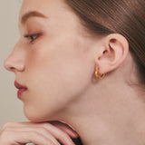 ciite' シーテ ピアス(両耳用) 【 金属アレルギー対応 】 シンプルフープピアス サージカルステンレス (両耳用) ゴールド FREE