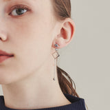 ciite' シーテ ピアス(両耳用) 【 金属アレルギー対応 】 モチーフビジュー ピアス サージカルステンレス (両耳用) シルバー FREE