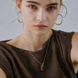 ciite' シーテ ネックレス 【 金属アレルギー対応 】 コインモチーフ マンテルネックレス サージカルステンレス