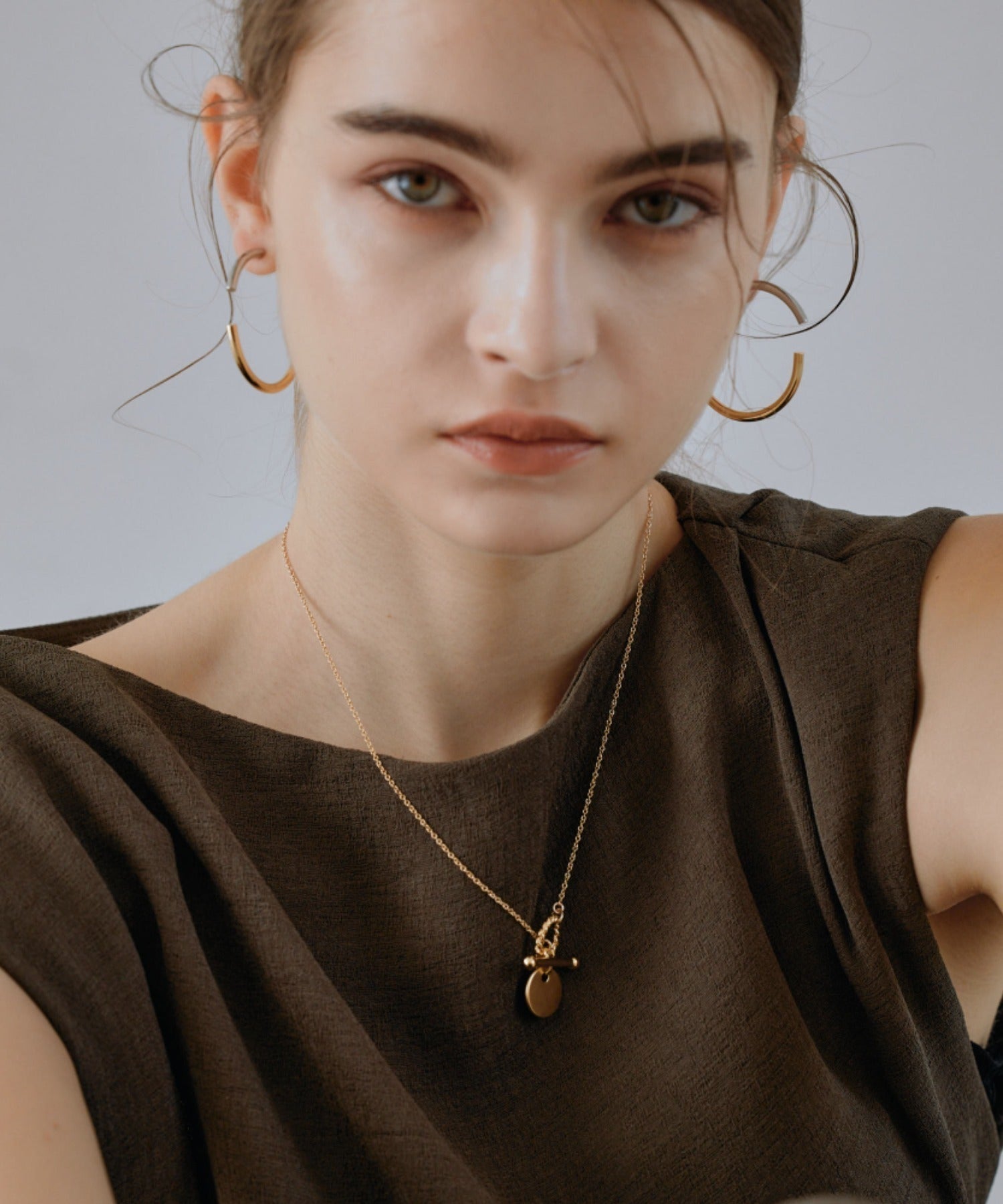 ciite' シーテ ネックレス 【 金属アレルギー対応 】 コインモチーフ マンテルネックレス サージカルステンレス