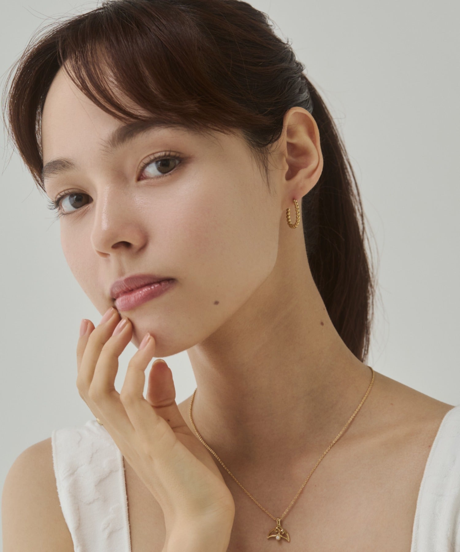 ciite' シーテ ピアス（両耳用） 【 金属アレルギー対応 】ボールモチーフ フープピアス サージカルステンレス（両耳用）