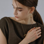 ciite' シーテ ネックレス 【 金属アレルギー対応 】 コインモチーフ マンテルネックレス サージカルステンレス