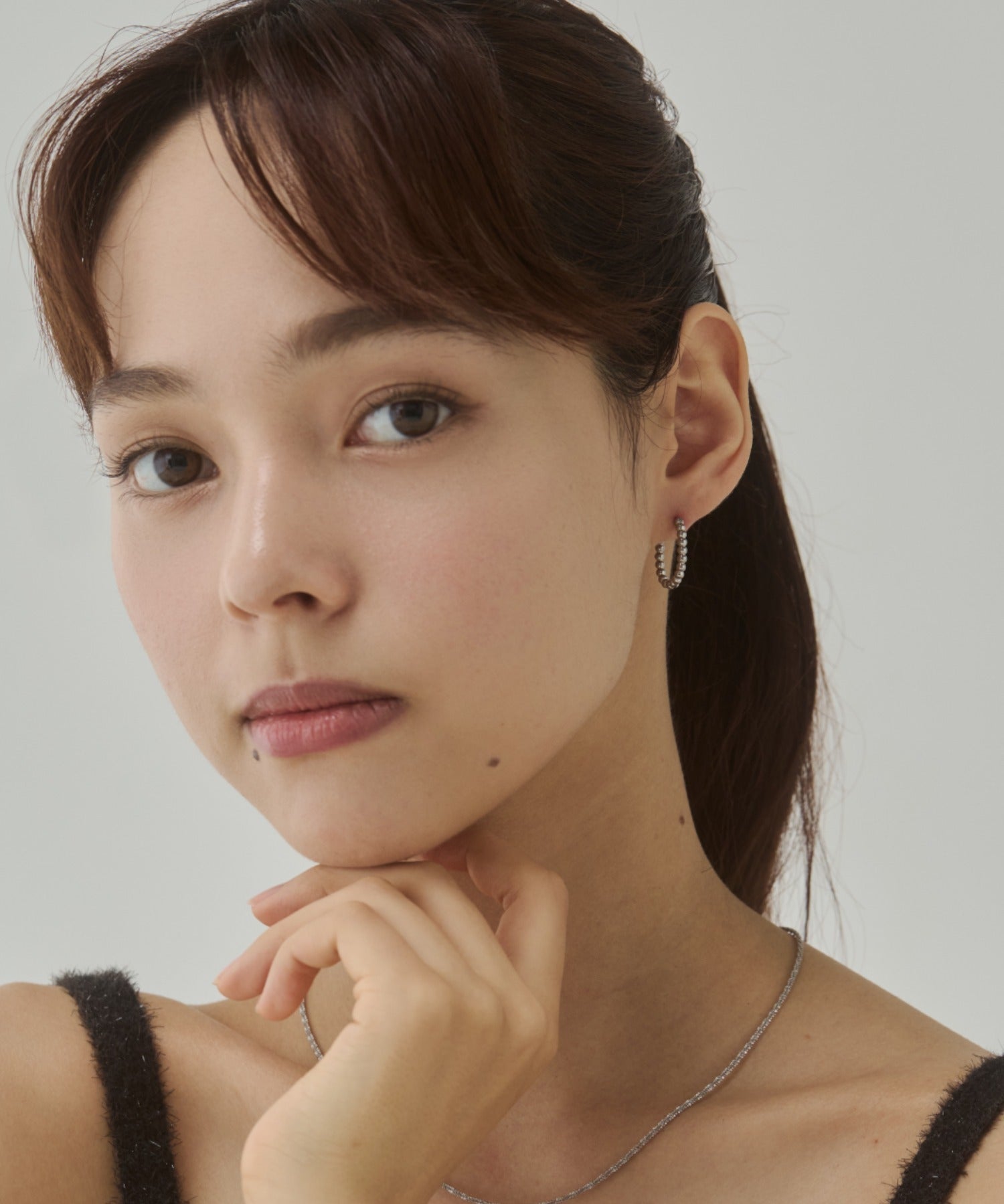 ciite' シーテ ピアス（両耳用） 【 金属アレルギー対応 】ボールモチーフ フープピアス サージカルステンレス（両耳用）