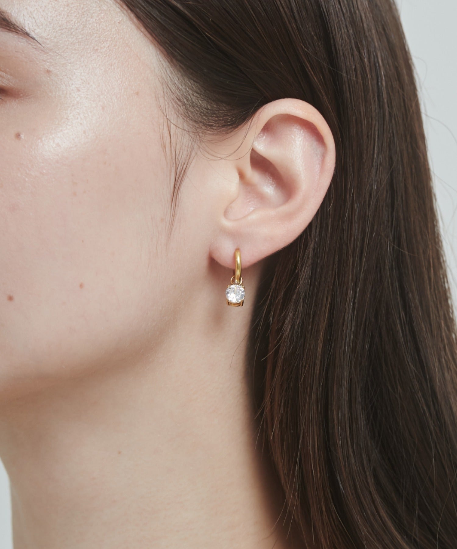 ciite' シーテ ピアス（両耳用） 【 金属アレルギー対応 】 ビジューフープピアス サージカルステンレス (両耳用)