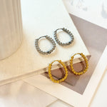 ciite' シーテ ピアス（両耳用） 【 金属アレルギー対応 】ボールモチーフ フープピアス サージカルステンレス（両耳用）