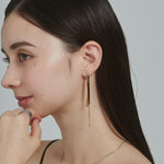 ciite' シーテ ピアス（両耳用） 【 金属アレルギー対応 】 ニュアンスロングピアス サージカルステンレス (両耳用)