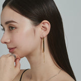 ciite' シーテ ピアス（両耳用） 【 金属アレルギー対応 】 ニュアンスロングピアス サージカルステンレス (両耳用)