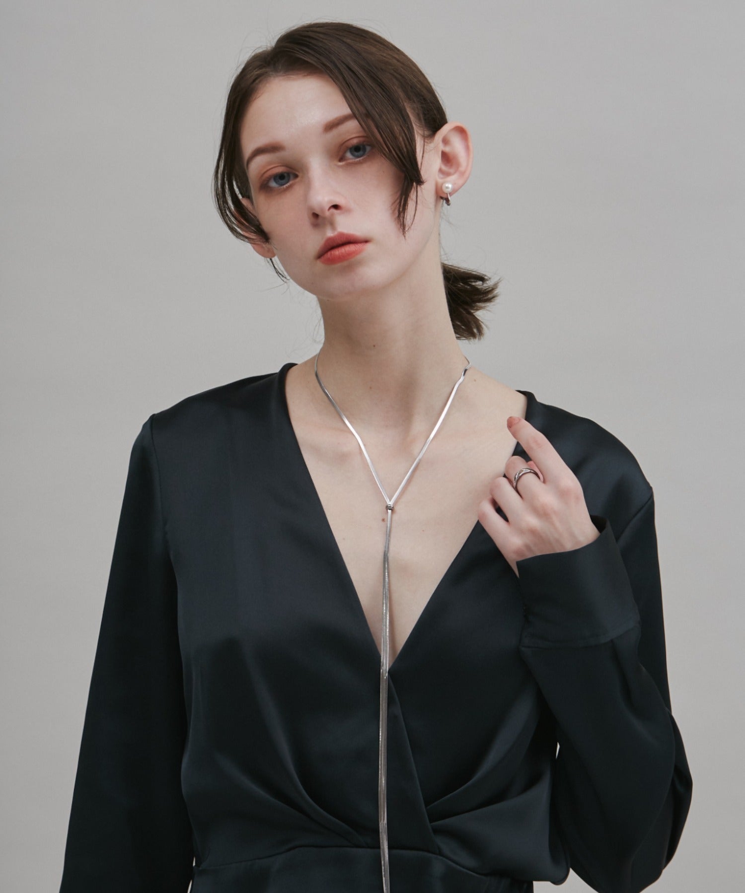 ciite' シーテ ネックレス 【 金属アレルギー対応 】 スネークチェーン ロングネックレス サージカルステンレス