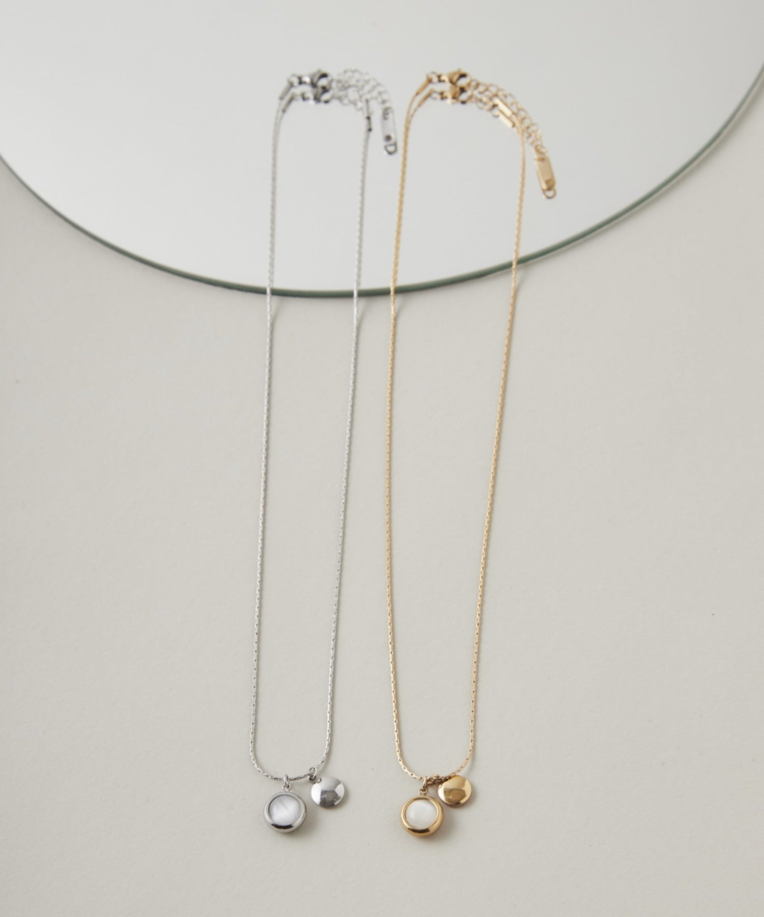 ciite' シーテ ネックレス 【 金属アレルギー対応 】 サークルモチーフ ネックレス サージカルステンレス