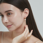 ciite' シーテ ピアス（両耳用） 【 金属アレルギー対応 】 ビジューフープピアス サージカルステンレス (両耳用)