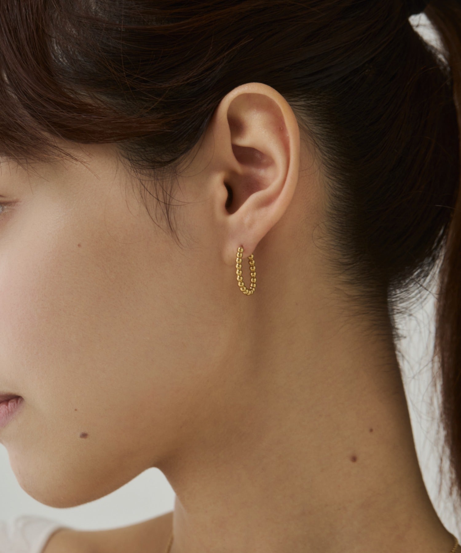 ciite' シーテ ピアス（両耳用） 【 金属アレルギー対応 】ボールモチーフ フープピアス サージカルステンレス（両耳用）