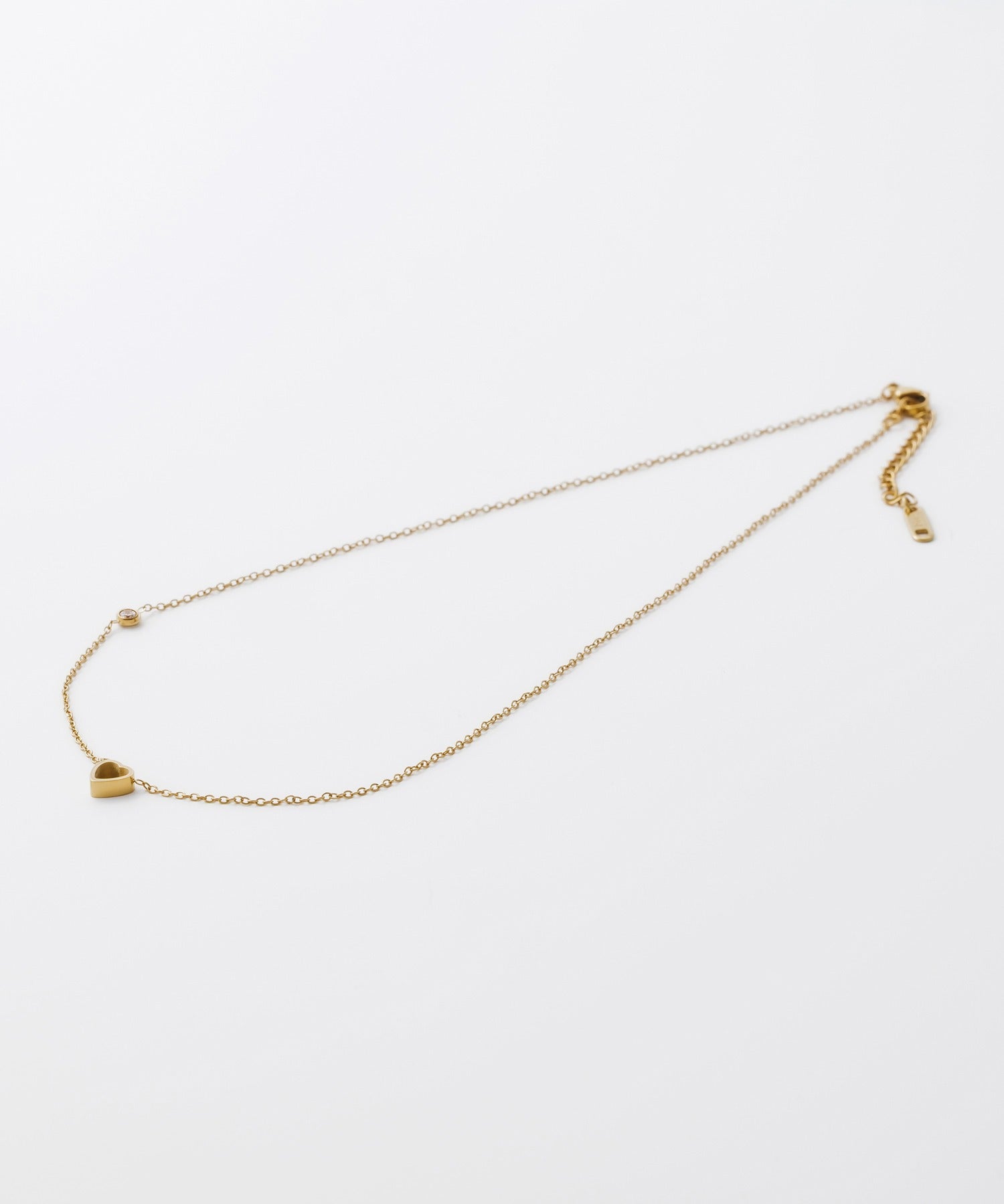 ciite' シーテ ネックレス 【 金属アレルギー対応 】 ビジュー ミニハートネックレス サージカルステンレス