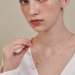 ciite' シーテ ネックレス 【 金属アレルギー対応 】 オーバルモチーフネックレス サージカルステンレス