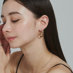 ciite' シーテ ピアス（両耳用） 【 金属アレルギー対応 】 2way バイカラーピアス サージカルステンレス (両耳用)