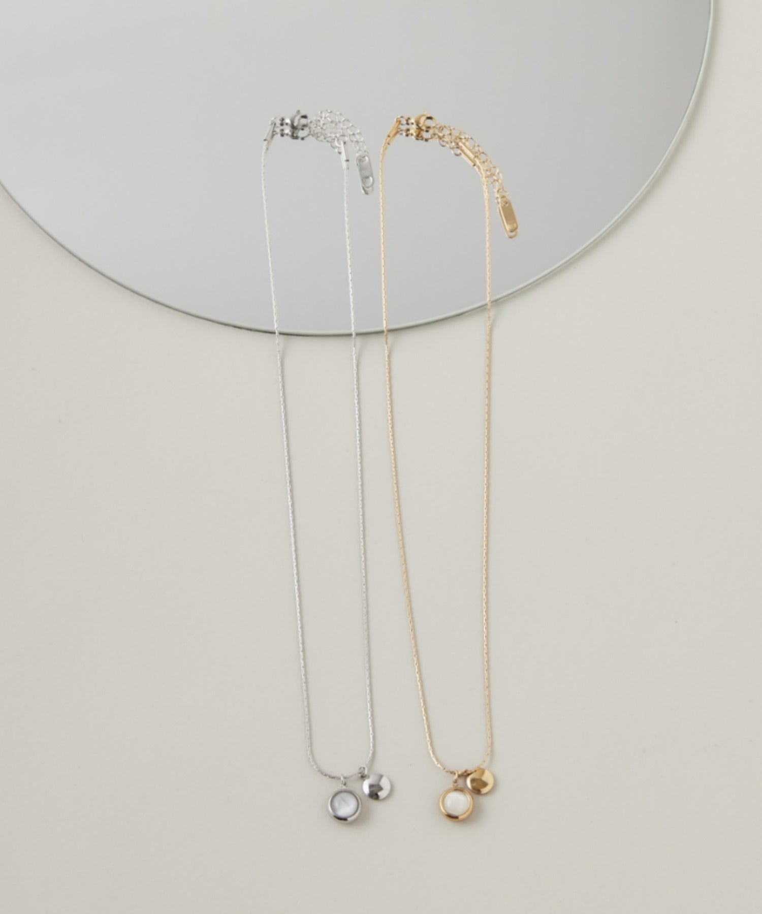 ciite' シーテ ネックレス 【 金属アレルギー対応 】 サークルモチーフ ネックレス サージカルステンレス