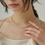 ciite' シーテ ネックレス 【 金属アレルギー対応 】 パール & シンプルチェーンネックレス 2セット サージカルステンレス