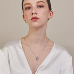 ciite' シーテ ネックレス 【 金属アレルギー対応 】 オーバルモチーフネックレス サージカルステンレス