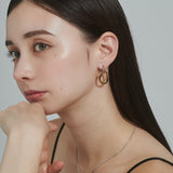 ciite' シーテ ピアス（両耳用） 【 金属アレルギー対応 】 2way バイカラーピアス サージカルステンレス (両耳用)