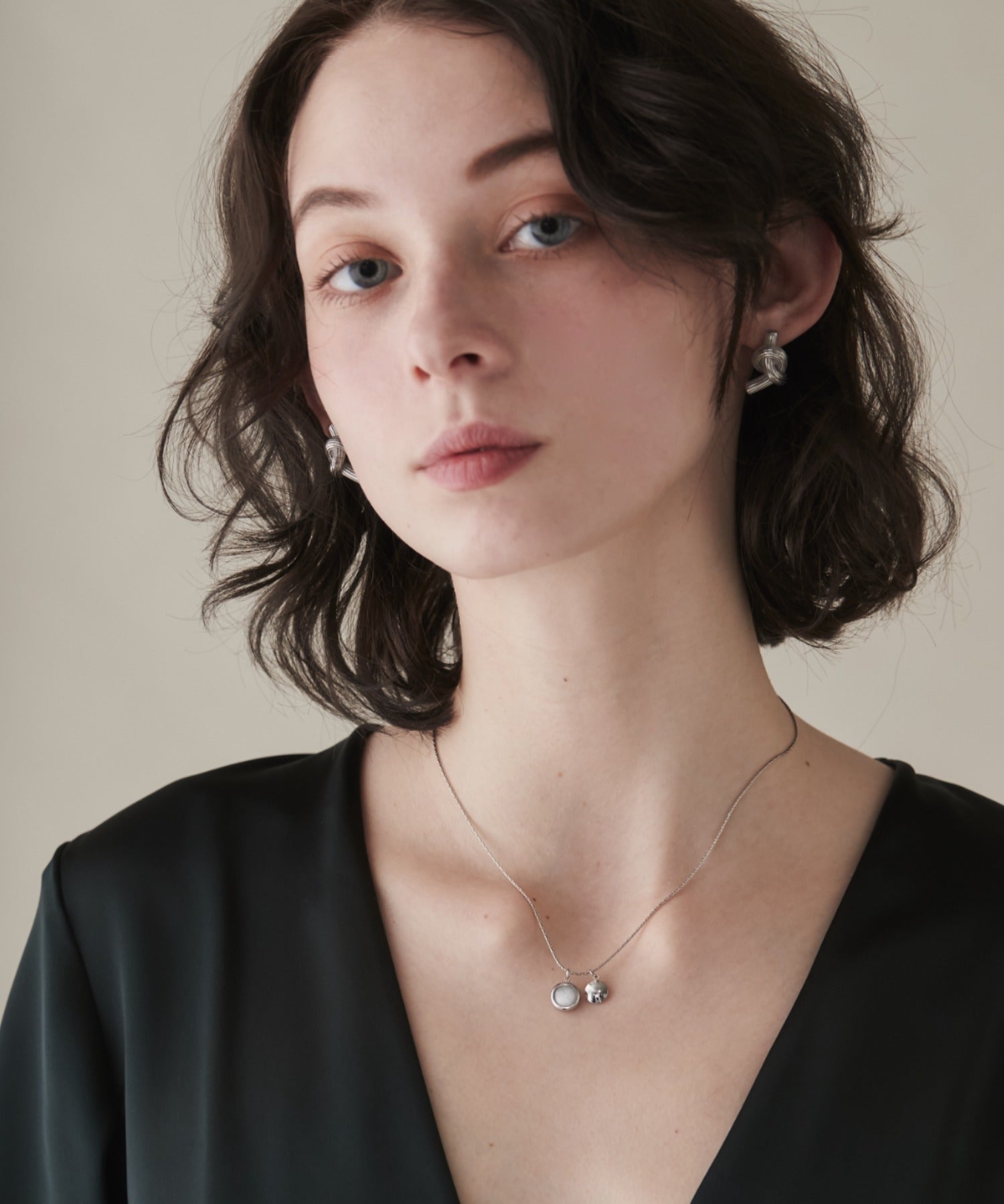 ciite' シーテ ネックレス 【 金属アレルギー対応 】 サークルモチーフ ネックレス サージカルステンレス