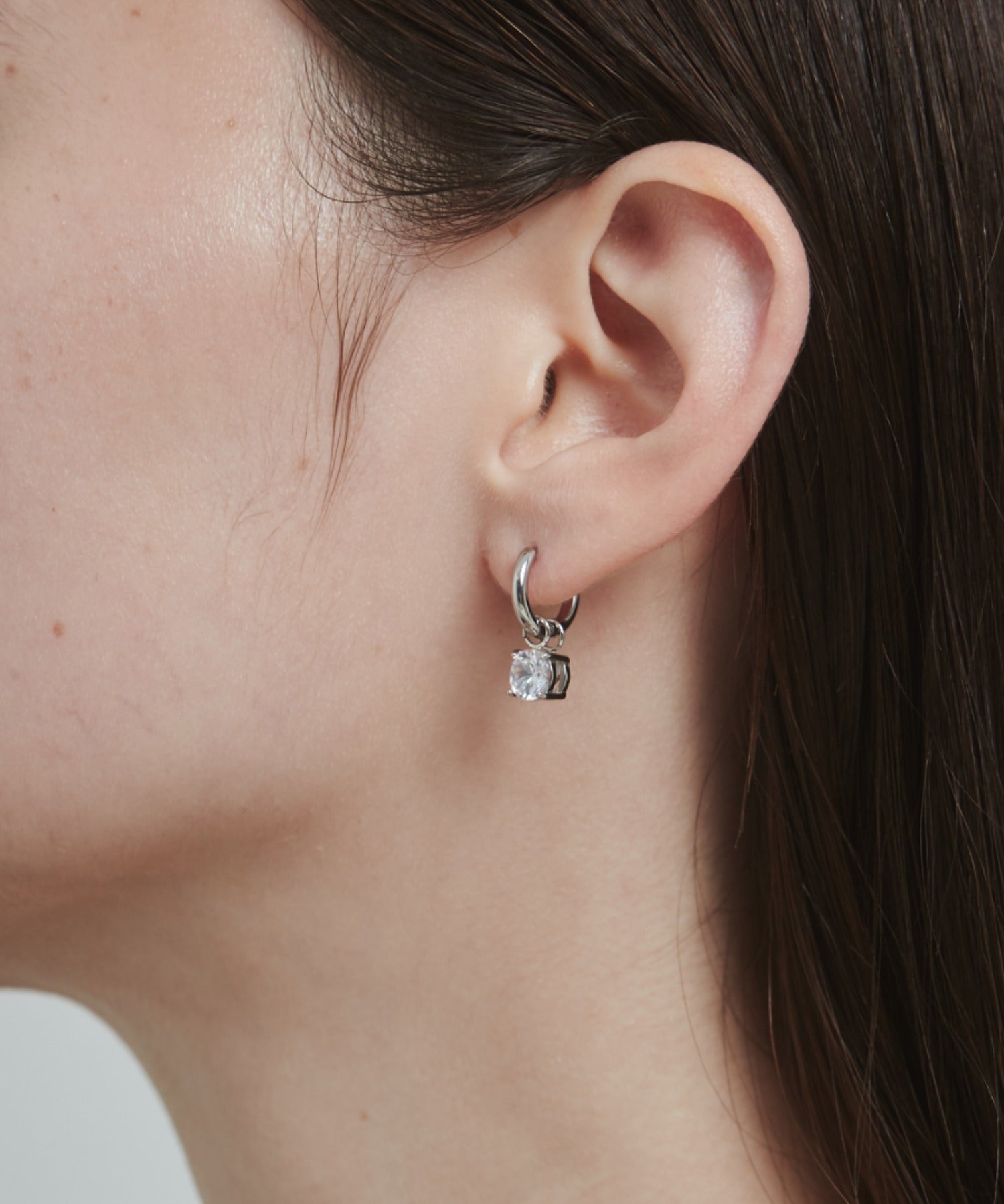 ciite' シーテ ピアス（両耳用） 【 金属アレルギー対応 】 ビジューフープピアス サージカルステンレス (両耳用)