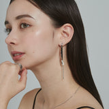 ciite' シーテ ピアス（両耳用） 【 金属アレルギー対応 】 ニュアンスロングピアス サージカルステンレス (両耳用)