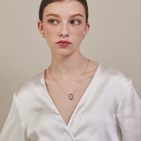 ciite' シーテ ネックレス 【 金属アレルギー対応 】 オーバルモチーフネックレス サージカルステンレス