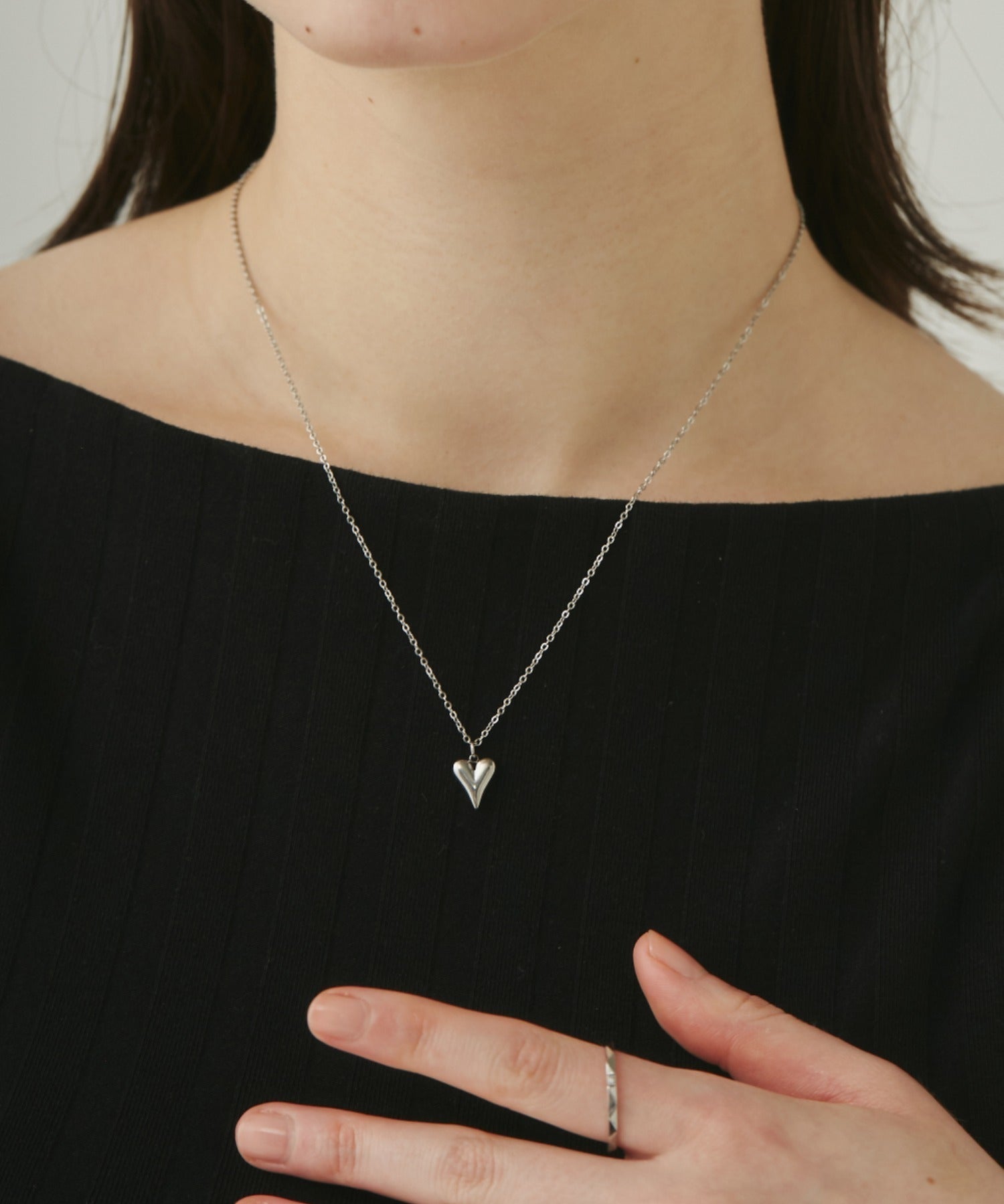 ciite' シーテ ネックレス 【 金属アレルギー対応 】 ミニハートネックレス サージカルステンレス