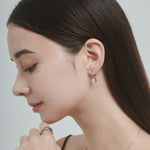 ciite' シーテ ピアス（両耳用） 【 金属アレルギー対応 】 ビジューフープピアス サージカルステンレス (両耳用)