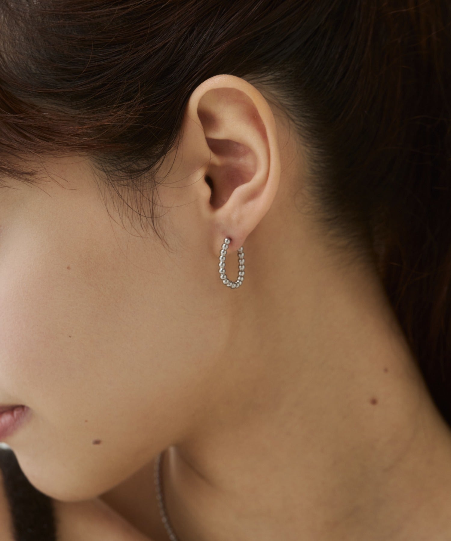 ciite' シーテ ピアス（両耳用） 【 金属アレルギー対応 】ボールモチーフ フープピアス サージカルステンレス（両耳用）