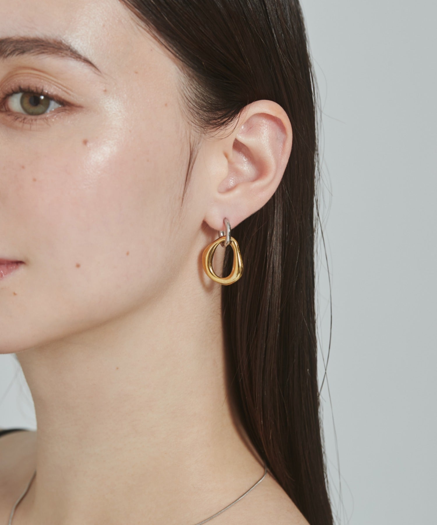 ciite' シーテ ピアス（両耳用） 【 金属アレルギー対応 】 2way バイカラーピアス サージカルステンレス (両耳用)