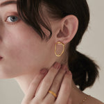 ciite' シーテ ピアス（両耳用） 【 金属アレルギー対応 】 ニュアンスサークルピアス サージカルステンレス (両耳用)