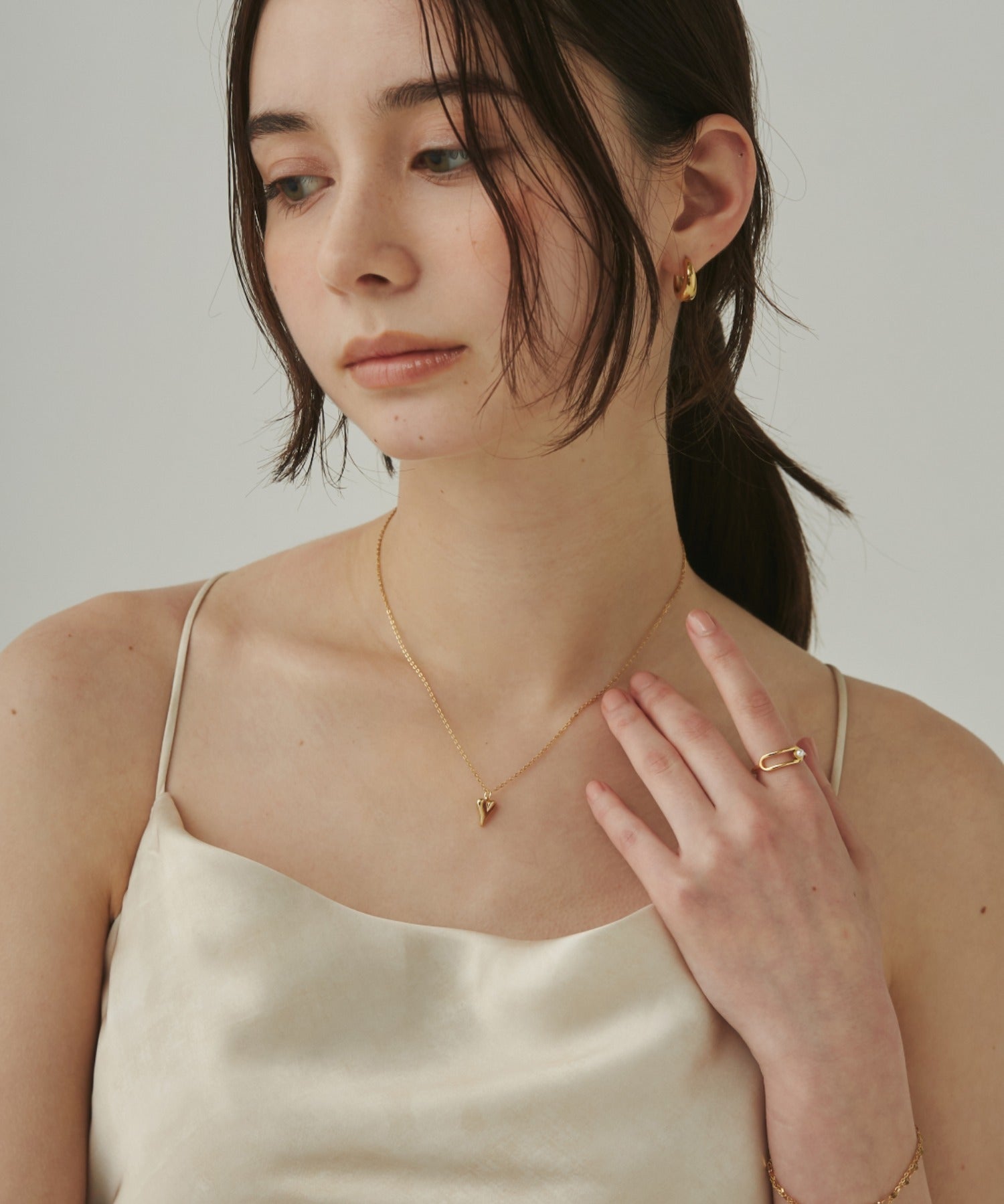 ciite' シーテ ネックレス 【 金属アレルギー対応 】 ミニハートネックレス サージカルステンレス